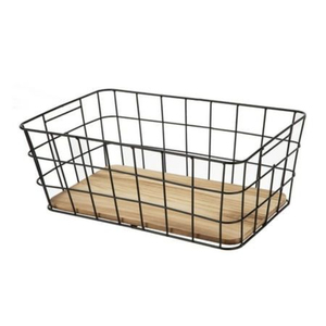 Best Quality Heavy Duty Metal Wire Storage <b>Basket</b> Open Mesh Organizer For Modern Kitchen Pantry & Home Warehouse Organization - Product Image 2