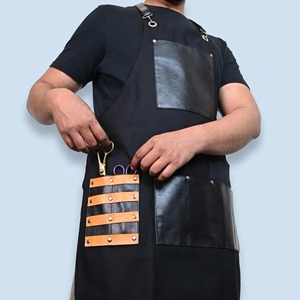 Delantal de Barbería Profesional Unisex con Múltiples Bolsillos para Peluqueros, Estilistas y Trabajos de Aseo - Product Image 1