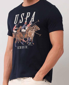 T-shirt en coton uni léger pour homme, coupe classique, col rond, décontracté, doux, basique, pour le streetwear quotidien, mode, OEM personnalisé - Product Image 2