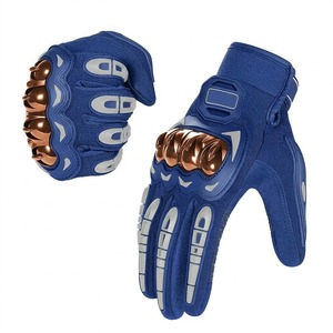 Professional Motorbike Racing <b>Gloves</b> Genuine Leather Reinforced Knuckle Protection Anti-Slip Power Sports Hand Gear - Product Image 1
