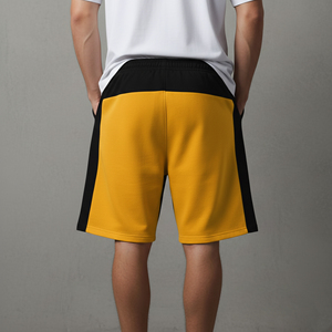 Wholesale Summer Casual Wear Fashionable Men's Shorts 100% Cotton Plus Size Solid High Street Style <b>Elastic</b> Waist Anti-Wrinkle - Product Image 3