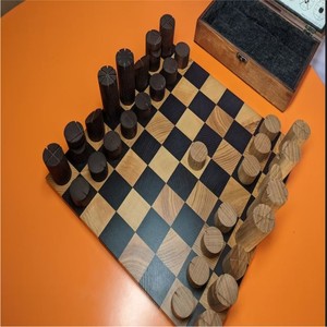 Juego de Ajedrez de Madera Ecológico de Lujo, Piezas de Madera Minimalistas Creativas, Juego de Mesa con Caja de Almacenamiento Personalizada, Decoración para el Hogar - Product Image 2