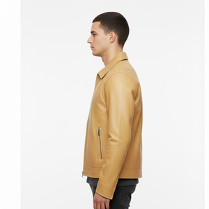 Chaqueta de Cuero para Hombre al por Mayor con Estilo Moderno, Construcción Cómoda, Marca Personalizada, Colección de Ropa de Cuero Premium - Product Image 5