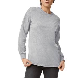 Camiseta de Manga Larga para Mujer, Cuello Redondo, Tejido de Punto, Corte Regular, Informal, para Todas las Temporadas, 100% Algodón, Transpirable - Product Image 5