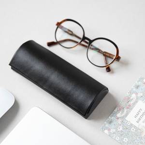 Distressed Leather <b>Sunglasses</b> <b>Case</b> Vintage Style Eyewear Protector Genuine Leather Wholesale Pouch LGC-0032 - Product Image 3