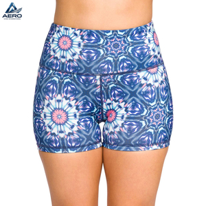 Shorts de Yoga de Cintura Alta de la Más Alta Calidad, Modernos y Personalizados, con Control de Abdomen, para Mujer, 3 Pulgadas de Entrepierna - Product Image 1
