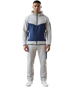 Ensemble de vêtements de sport d'hiver pour hommes, design de logo de marque personnalisé, ensemble deux pièces, sport décontracté, écologique, léger, jogging, chaleur - Product Image 2