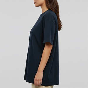 Nueva Camiseta de Verano para Mujer, Estilo Casual, Corte Regular, 100% Algodón Grueso, Cuello Redondo, Manga Corta, con Apliques Estampados - Product Image 5