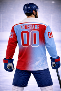 Nouveau style 2026 – Maillot de hockey sur glace professionnel personnalisé en polyester respirant, séchage rapide, haute qualité, coupe régulière, 280g, manches courtes - Product Image 3