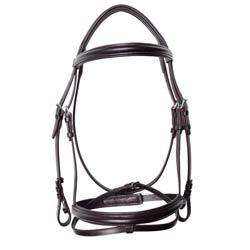 Bridon d'équitation de luxe avec détails en or rose et sangle de nez combinée rembourrée avec des accessoires en or rose - Product Image 4