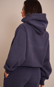 Custom Mixed Color Oversized Heavyweight 100% Cotton Winter Plain Dyed <b>Hoodie</b> with <b>String</b> Blank - Product Image 5