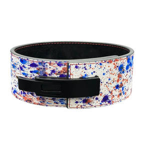 Cinturón de levantamiento de pesas de cuero resistente, cinturón de gimnasio con hebilla de palanca de cuero genuino para entrenamiento de powerlifting - Product Image 5