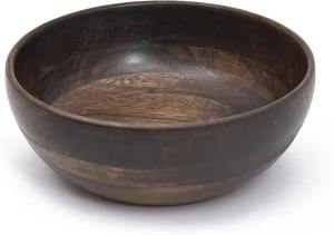 Tazón de Madera Hecho a Mano de Primera Calidad, Tazón para Servir Ensaladas de Madera Natural, Vajilla Ecológica para Cocina y Comedor, Venta al por Mayor - Product Image 5