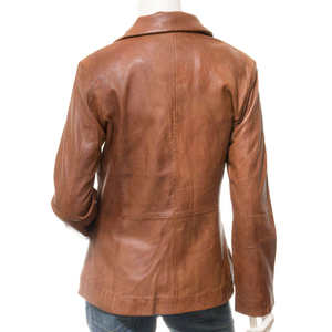 Veste en cuir unie respirante pour femme, tendance, imperméable, écologique, manches longues, faible MOQ, vente en gros - Product Image 2