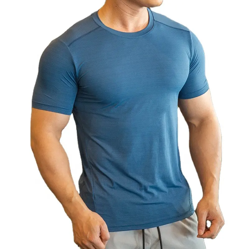 Smart Trade Men's Casual Sport Gym Fitness T Shirt Personalize Design Gents Quick Dry Plus Size Cotton T Shirt