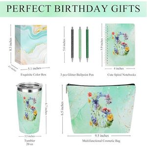 Bicchiere Personalizzato da 20 oz con Monogramma, Regalo di Compleanno per Donne, Regalo di Natale per Moglie o Fidanzata - Product Image 4