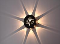 Lampe murale LED extérieure étanche IP65 à base en aluminium, style nordique, pour cour, terrasse, balcon, jardin