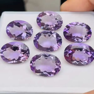 พลอยแอมะทิสต์ทรงรีคุณภาพ AAA พร้อมความเงางามพิเศษ สีสวยงาม ตัดและขัดเงาอย่างสมบูรณ์แบบ ในราคาประหยัด - Product Image 1