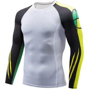 Vente en gros de rashguards à manches longues pour hommes, ultra légers, extensibles, respirants, UPF50+, conçus pour l'entraînement intense - Product Image 2