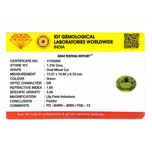 Natural Peridot Loose Gemstone 6.58 Carat Brilliant Cut Calibrated for Fine Jewelry - Product Image 4