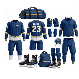 Uniforme de Hockey sobre Hielo Ligero y Transpirable de Poliéster, Servicio OEM, Conjunto de Jersey con Impresión Personalizada, Ajuste Cómodo para Deportes de Equipo - Product Image 1
