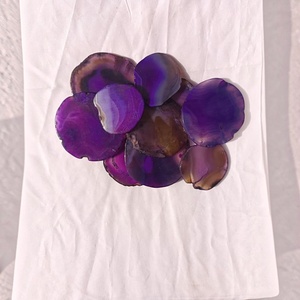 Plaque en cristal violet poli avec motif animal, décoration d'intérieur, cadeau, vente en gros - Product Image 1