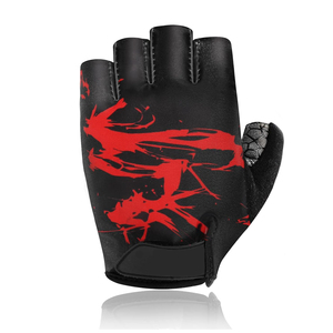 Guantes de Carreras para Silla de Ruedas, Levantamiento de Pesas, Ciclismo, Verano, Medios Dedos, Poliéster/Resistentes al Calor - Product Image 1