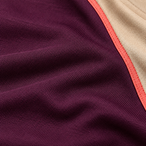 T-shirt à manches courtes pour homme, couleur violette, coupe classique, séchage rapide, sportif, col rond, jersey en polyester tricoté, color-block - Product Image 5