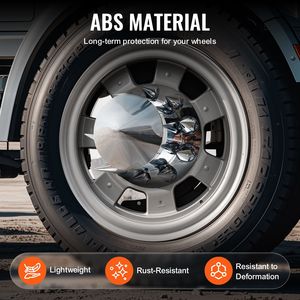 Copricerchi per Asse Posteriore Resistenti alla Ruggine, Coperture per Dadi di Bloccaggio in ABS Elettroplaccato, Coperture Asse a Punta per Camion Semirimorchio, Adattamento Universale - Product Image 4