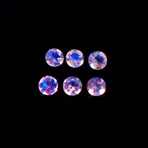 Piedra Preciosa de Piedra Lunar Arcoíris Natural de 6x6 mm, Tallada y Calibrada, para Joyería, Calidad AAA++, Certificada por Terceros - Product Image 1