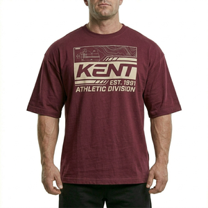 Camiseta Deportiva Extra Grande, Transpirable, de 240 GSM, 100% Algodón, Estilo Urbano, para Hombre y Mujer, Personalizable OEM - Product Image 2