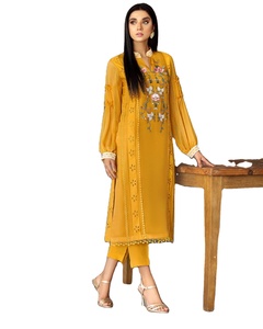ชุด Kurti งานมือเทียม Georgette ของนักออกแบบล่าสุดโดย Fab Zone - Product Image 1
