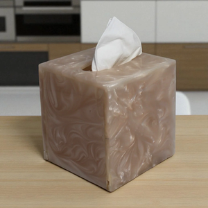 Epoxy Resin Tissue Holder Box Luxury Fashion Design boxes Tissue Storage Container Awesome Design Tissue Box - Product Image 1
