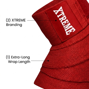 Bandes de soutien pour les genoux de musculation, longues et élastiques, pour la prévention des blessures, accessoires pour athlètes et haltérophiles. - Product Image 2