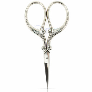 Silver Scroll Embroidery <b>Scissors</b> Premium Stainless Steel Fine Tip for <b>Sewing</b> Craft Tailoring Beauty Use - Product Image 5