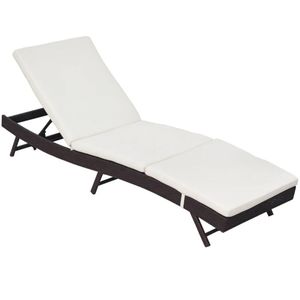 Cuscino per Chaise Longue in Legno Massello di Teak e Rattan, Arredo Esterno di Lusso per Piscina, Spiaggia e Villa - Product Image 2
