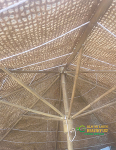 Double-Layer Iron Thatched Waterproof Umbrella | Enhanced Airflow for Outdoor Dining Backyard Lounging & Living Room Use - Product Image 4