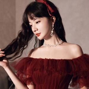 ชุดงานพรอมเปิดไหล่สำหรับผู้หญิงชุดเดรสแฟนตาซีเทพนิยายชุดเดรสบิน - Product Image 1