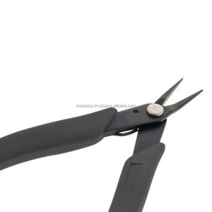 Pinzas de Punta Fina Xuron 450 de Alta Calidad, Mango Negro, Mandíbula Lisa, Acero Inoxidable, Herramienta para Joyería - Product Image 3