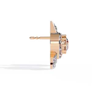 Pendientes Exclusivos de Diamantes Redondos Cultivados en Laboratorio, Certificados por IGI, Color D E F, Claridad VVS VS, Oro, Oro Rosa, Oro Blanco, Plata para Mujer - Product Image 5