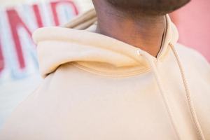 Conjunto de chándal con capucha de diseño personalizado de alta calidad para hombres y mujeres Sudadera con capucha recortada de invierno con estampado de hojaldre - Product Image 6