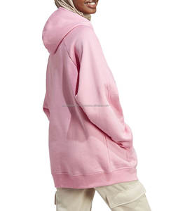 Polo en blanco sudadera para mujer de gran tamaño Casual personalizado liso pulóver mujeres OEM Casual sólido tejido sudaderas con capucha para mujer - Product Image 6