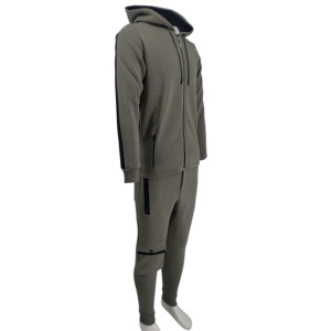 Conjuntos Deportivos de 2 Piezas con Capucha y Logotipo Personalizado, Ecológicos, para Hombre y Mujer, Sudaderas para Correr, Poliéster y Algodón, Conjuntos Deportivos de 2 Piezas para Hombre y Mujer - Product Image 2