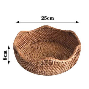 2025 vente en gros ensemble de sous-verres en rotin d'origine vietnamienne écologique napperons de cuisine isolés assiettes jetables fabriquées à la main tissées - Product Image 1