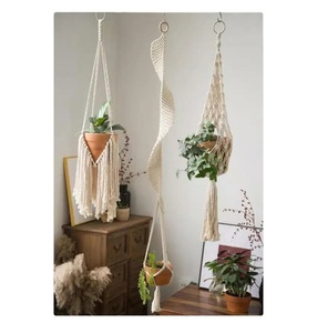 Room Decor Customized Macrame Plant Hanger for <b>Wall</b> and Window Decoration - Product Image 1