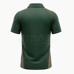 Sportswear <b>Cricket</b> <b>Shirt</b> with Short Sleeve Lightweight Breathable 100% Polyester Fabric for Extended Training Activities - Product Image 2