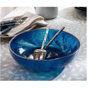 Bol à salade en résine écologique personnalisé et élégant avec un design artisanal raffiné pour les dîners de fête, finition brillante - Product Image 1