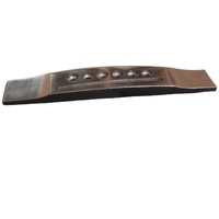 Bridge Gitar Kayu Ebony India Berkualitas Tinggi MA International dengan Senar Rosewood dan Finishing Hitam
