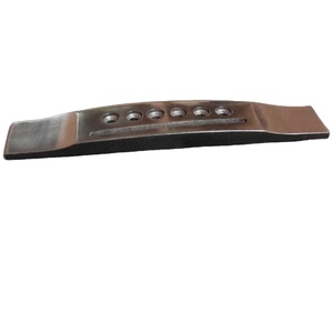 Guitare acoustique portable en ébène de haute qualité avec pont noir en palissandre-Pièce et accessoire d'instruments à cordes de qualité - Product Image 1