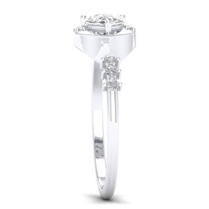 REYES High Quality Pear Cut 0.85 Carat Moissanite in 925 Sterling <b>Silver</b> Engagement <b>Solitaire</b> <b>Rings</b> Wedding Gift Jewelry - Product Image 3